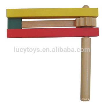 Instrumento de madera Rattle Noise Maker Toy